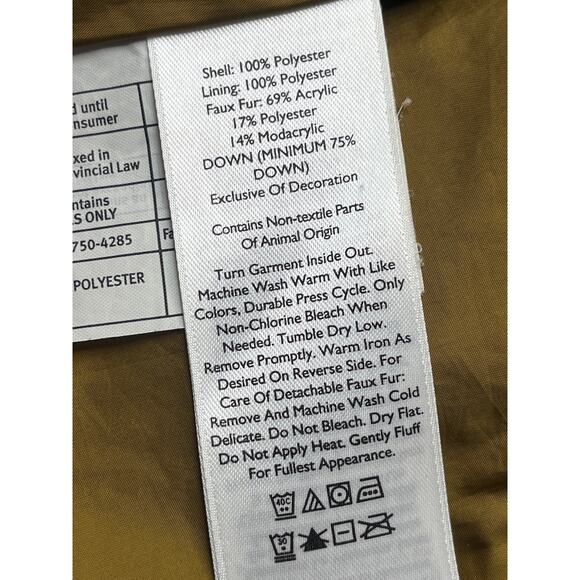 Eddie Bauer Goose‎ Down Blue Hooded Fur Winter Parka Coat Size Small - Picture 7 of 9